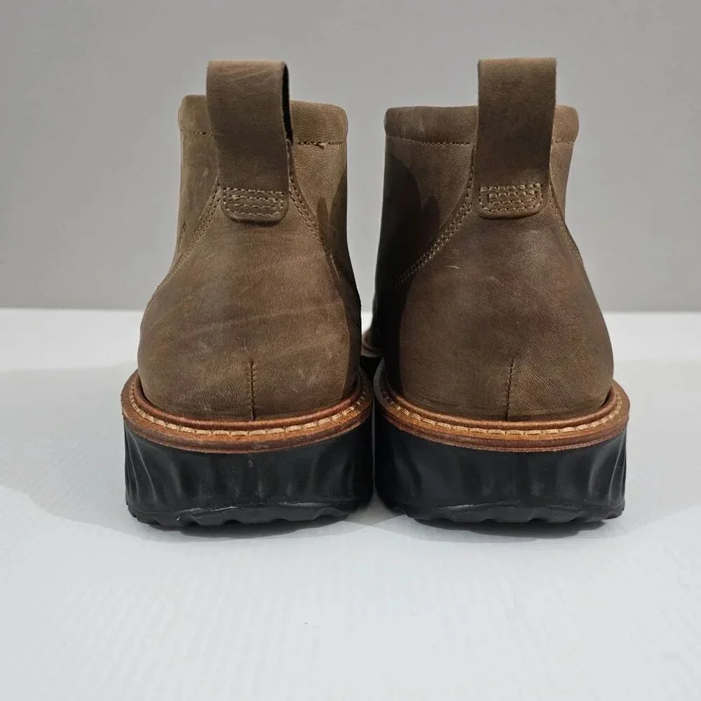 Ecco St.1 Hybrid Chukka Boot Mens EU 39 Brown Leather Waterproof Comfort NEW